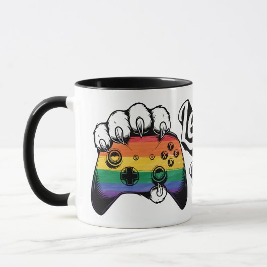 LGBT Pride Level Up Tiger Paw Controller Mug 2026 マグカップ (左)