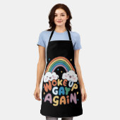 LGBT Pride Month グルーヴィー またゲイとして目覚めた  エプロン (着用した状態)