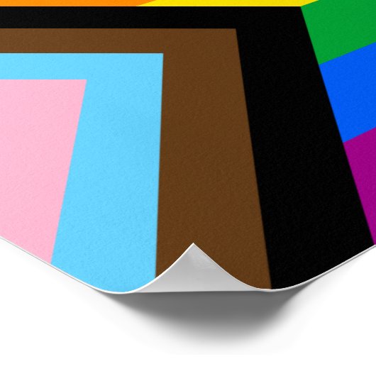 LGBT PRIDE (Progress Pride) ポスター (角)