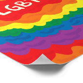 LGBT+pride. queer , rainbow color. ポスター (角)