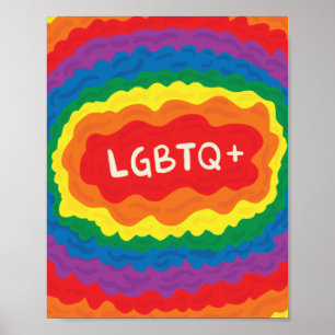 LGBT+pride. queer , rainbow color. ポスター