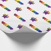 LGBT pride stars and hearts Wrapping Paper ラッピングペーパー (角)