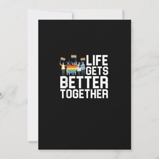LGBT Pride Support Life Gets Better Together Inclu シーズンカード (正面)