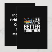 LGBT Pride Support Life Gets Better Together Inclu シーズンカード (正面/裏面)