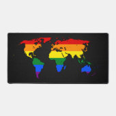 LGBT pride world map  デスクマット (正面)