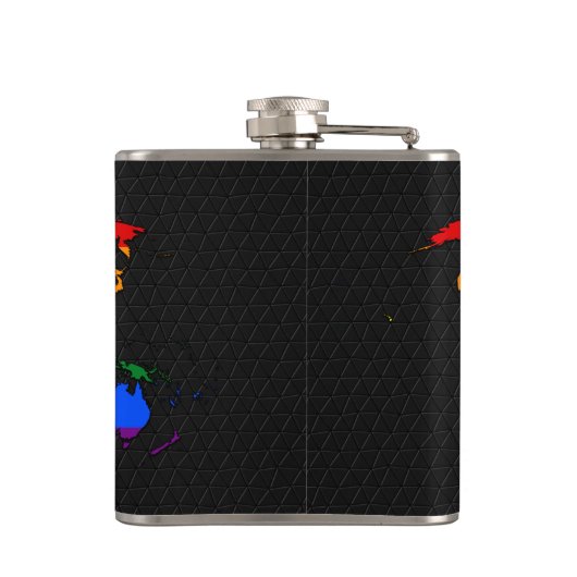 LGBT pride world map  フラスク (裏面)