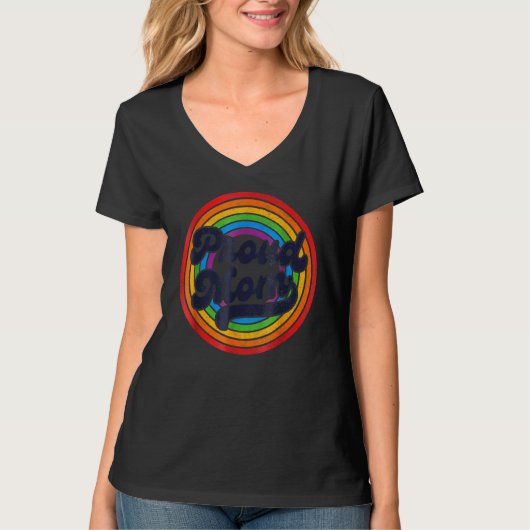 Lgbt Proud Mom, Gay Pride Lgbt Ally Rainbow, Mothe Tシャツ (正面)