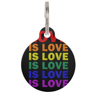 LGBT-Q教えプライドを愛す誇りを持ったる ペット ネームタグ