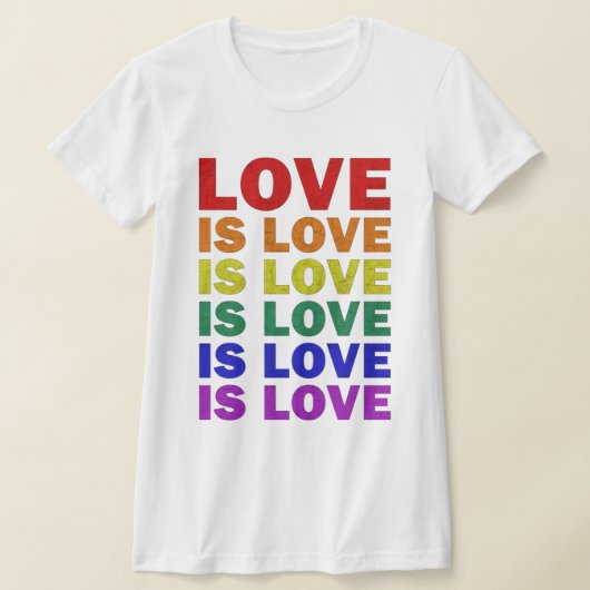 LGBT-Q教えプライドを愛す誇りを持ったる Tシャツ (レイダウン)