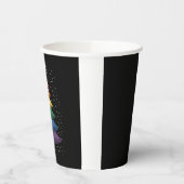 LGBT-Q Pride Christmas Tree Pajama Rainbow Flag 紙コップ (左)