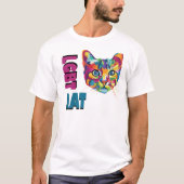 「LGBT Qat」かわいいティー Tシャツ (正面)