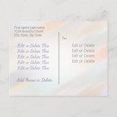 LGBT Rainbow Flagスクリプト独自のゲイパーティーの作成 インビテーションポストカード (裏面)