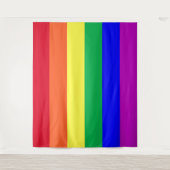 LGBT Rainbow Flag Gay Pride Parade Gay Party Decor タペストリー (正面)