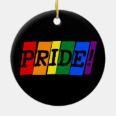 LGBT rainbow pride Ceramic Ornament セラミックオーナメント (裏面)
