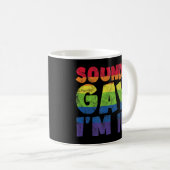 LGBT Rainbow Soundsゲイ コーヒーマグカップ (正面右)
