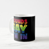 LGBT Rainbow Soundsゲイ コーヒーマグカップ (正面左)