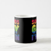 LGBT Rainbow Soundsゲイ コーヒーマグカップ (中央)
