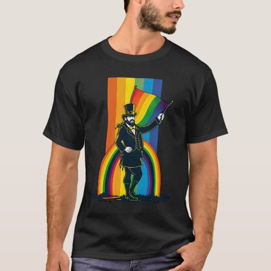 LGBT Rainbow Supporter Gay St Patricks Day  2 Tシャツ (正面)