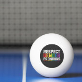 LGBT Respectジェンダー代名詞ゲイレズビアントランス 卓球ボール (ネット)