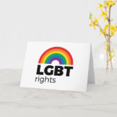 LGBT Rights Rainbow カード (黄色い花)