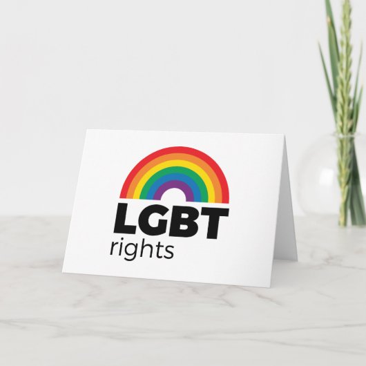 LGBT Rights Rainbow カード (正面)