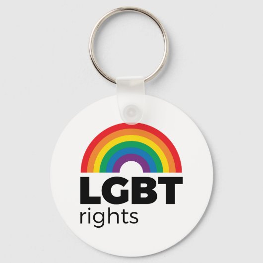 LGBT Rights Rainbow キーホルダー (正面)