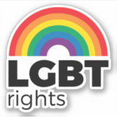LGBT Rights Rainbow シール (正面)