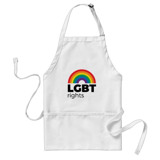 LGBT Rights Rainbow スタンダードエプロン (正面)