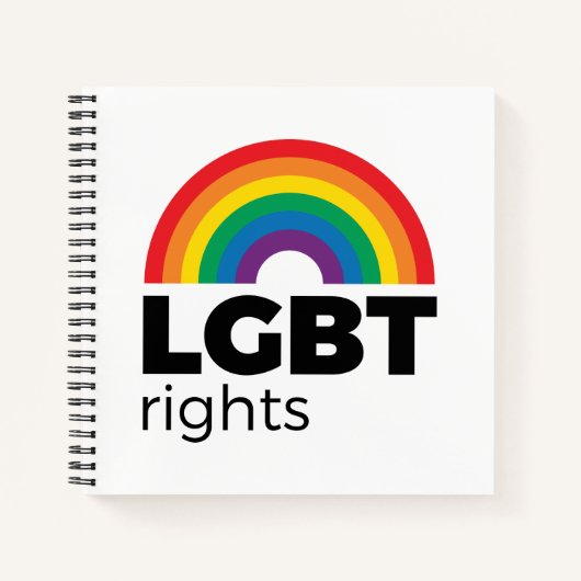 LGBT Rights Rainbow ノートブック (正面)