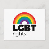 LGBT Rights Rainbow ポストカード (正面)