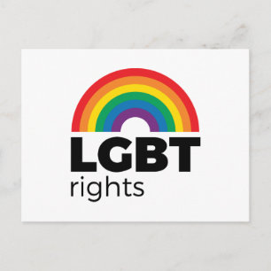 LGBT Rights Rainbow ポストカード