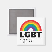 LGBT Rights Rainbow マグネット (正面/裏面)