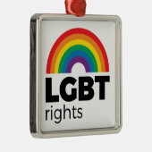 LGBT Rights Rainbow メタルオーナメント (右)