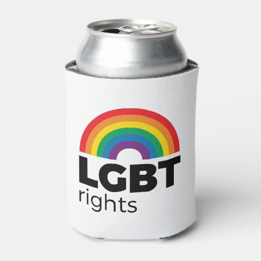 LGBT Rights Rainbow 缶クーラー (缶正面)