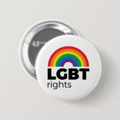 LGBT Rights Rainbow 缶バッジ (正面&裏面)