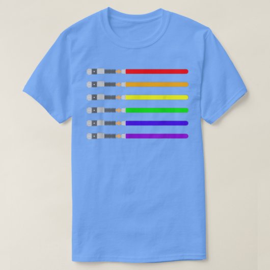 LGBT Saber剣プライド映画シリーズT  Tシャツ (デザイン正面)
