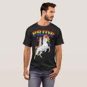 LGBT Sea Otter Unicorn Gay Pride Rainbow LGBTQ Cut Tシャツ (正面フル)