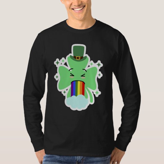 LGBT Shamrock Drinking St Patricks Paddys Day Team Tシャツ (正面)
