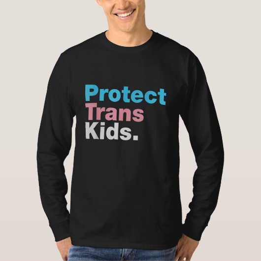 LGBT Support Protect Trans Kid LGBT Pride Tシャツ (正面)