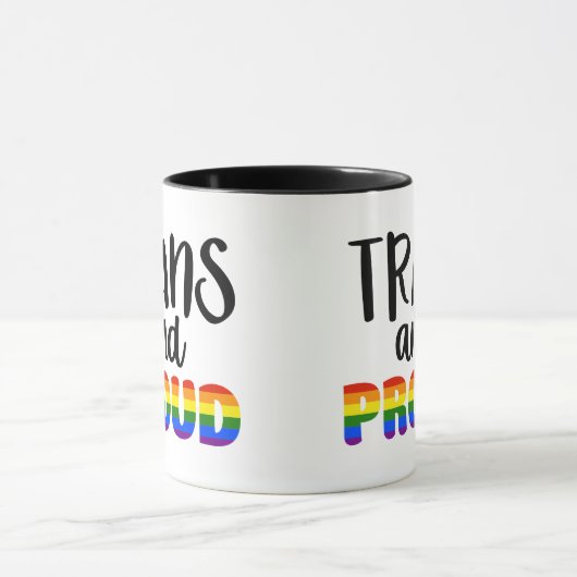LGBT Trans and Proud Mug マグカップ (中央)