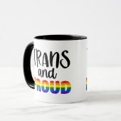 LGBT Trans and Proud Mug マグカップ (正面左)