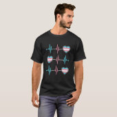 LGBT Transgender Gay Pride Month Rainbow Lesbian H Tシャツ (正面フル)