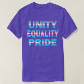 LGBT Transgender Unity Equality Pride June Pride M Tシャツ (デザイン正面)