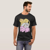 LGBT Twinkプライド旗LGBTQレインボーかわいい Tシャツ (正面フル)