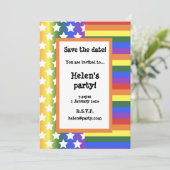 LGBT USAフラグ日付カードの保存 セーブザデート (スタンド正面)