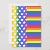 LGBT USAフラグ日付カードの保存 セーブザデート (裏面)