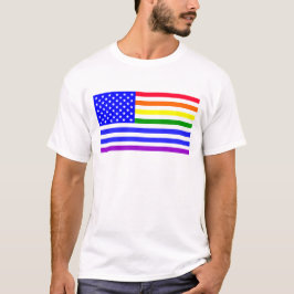 Lgbt USA国旗 Tシャツ