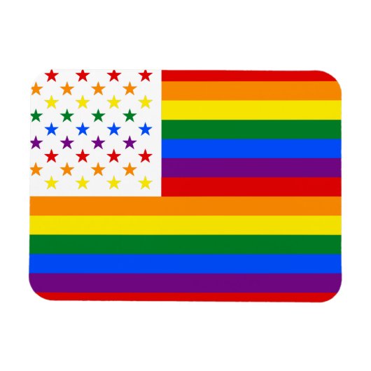 LGBT USA マグネット (横)