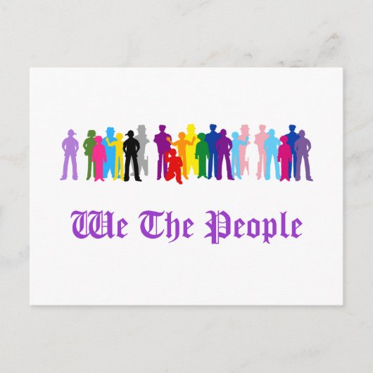 LGBT We The Peopleデザインはがき ポストカード (正面)