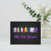 LGBT We The Peopleデザインはがき ポストカード (スタンド正面)